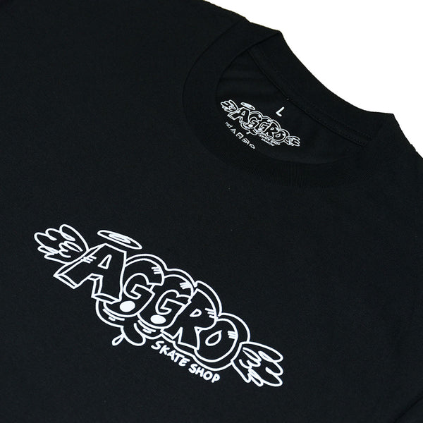 Koszulka Aggro Skateshop Outline Logo Black