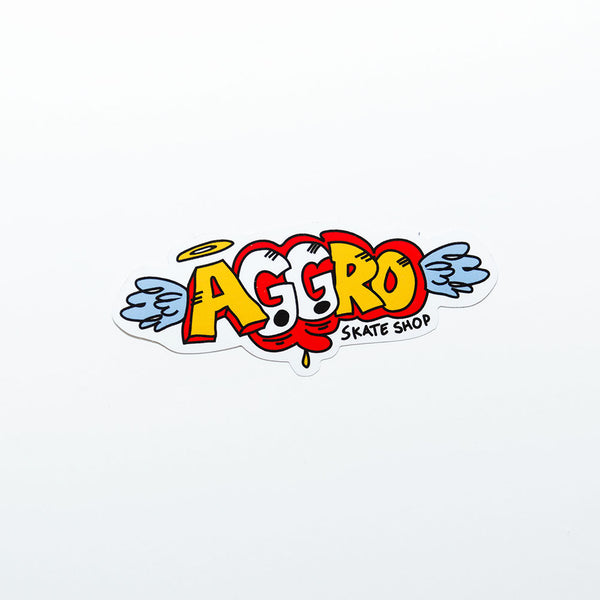 Koszulka Aggro Skateshop Logo White
